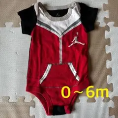 Jordan ボディスーツ 0~6m レッド/ブラック