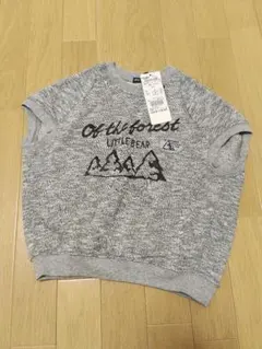 LITTLE BEAR CLUB 薄手トレーナー生地Tシャツ 120cm グレーのサムネイル