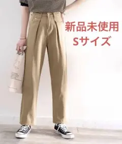 classicalelf ハイウエストデニム&チノ タックワイドパンツ 夏