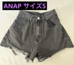 ANAPショートデニムパンツ　黒
