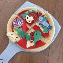【美品】IKEA ドゥクティグピザ 布のおもちゃ おままごと