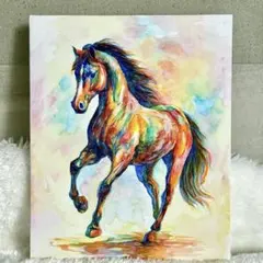 【馬】キャンバスアート　アクリル画　絵画　原画
