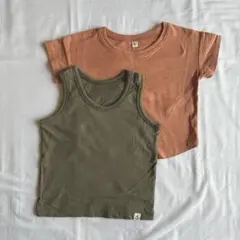 UNIQLO 80サイズ タンクトップ&無印良品Tシャツ80サイズ