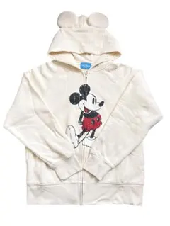 東京ディズニーリゾート　ミッキー　パーカー アイボリー　S