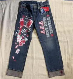 CO&LU ココルル カジノ柄 セルビッジ デニムパンツ Y2K ギャル男のサムネイル