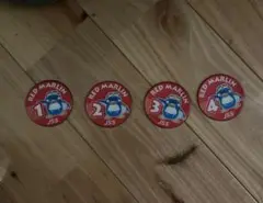 JSS スイミングスクール　レッドマーリン　ワッペン　4枚セット