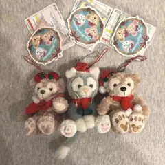 クリスマス ダッフィー キーホルダー 3体セット