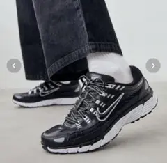 未使用 NIKE ナイキP-6000 黒 シルバー 27.5cm