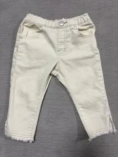 ブリーズ　ホワイトデニム　ボトムス　ストレッチデニム　90センチ　BREEZE