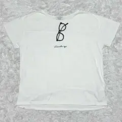 any FAM 半袖Tシャツ M メガネ オンワード樫山 コットン ホワイト 綿のサムネイル
