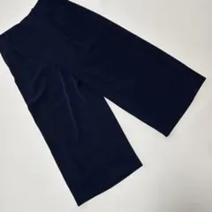 UNIQLO ネイビー ワイドパンツ ガウチョパンツ 4-01