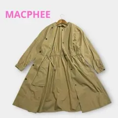 ❤︎マカフィー ノーカラーライトコート 38 トゥモローランド長袖ベージュ