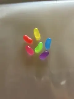 カラフルビーンズネイルパーツ 6個セット