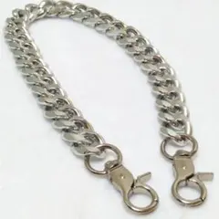 ウォレットチェーン　6面喜平　両レバーナスカン　 極太　メンズレディース