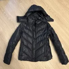 FRED PERRY フード付きダウンジャケット M ブラック