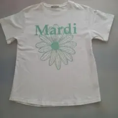 Mardi Mercredi Tシャツ フラワーロゴ ホワイトのサムネイル