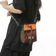 配色サコッシュ ショルダーバッグ