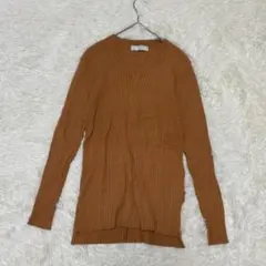 ABAHOUSE アバハウス Vネック リブニットセーター【B-22】