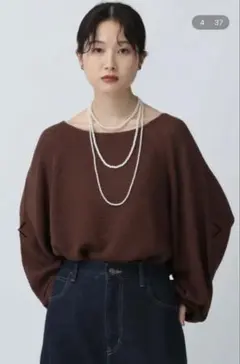 レプシム　ニット　7ゲージカノコラグラン　長袖　プルオーバー