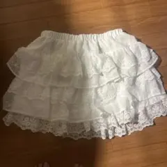 SHEIN ホワイト フレアミニスカート Lサイズ