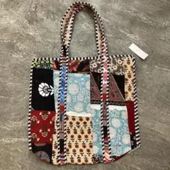 パッチワークデザイン トートバッグ