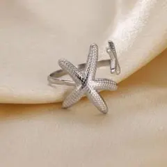 レディース リング 指輪 ヒトデ スターフィッシュ シルバー ハワイアン フリー