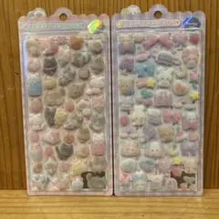 正規品 フワフワドロップシール 動物 ねこ うさぎ くま フロッキー クーリア