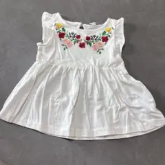 花柄刺繍シャツ