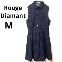 Rouge Diamant ノースリーブシャツワンピース ダークブルーのサムネイル
