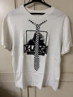 X-LARGE Tシャツ M ホワイト ネクタイデザイン　エクストララージ