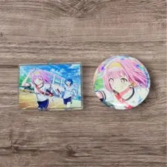 プロセカ 鳳えむ アクリルキーホルダー ホログラム缶バッジ