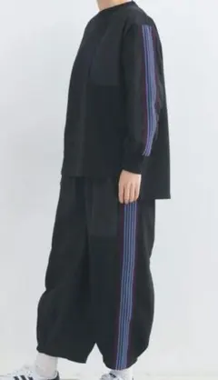 iriey トリコット トラック パンツ　ブラック　トラックパンツ