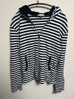 A.v.v HOMME ジップパーカー　ストライプ