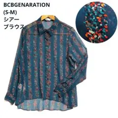 ⭐️未使用BCBGENERATION(S-M)ドットシアーブラウス　長袖　透け感