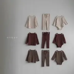 新品未使用 韓国子供服 anggo レギンス ブラウン/S