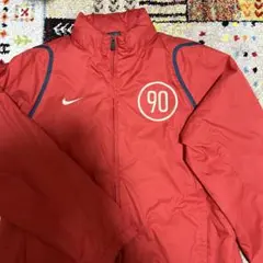 希少‼️90年代ナイキ 刺繍 ナイロン ジャケット 赤