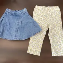 100cm 女の子　ズボン　2点まとめ売り