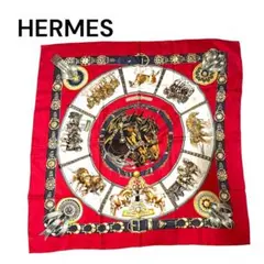 HERMES エルメス カレ90 ムッシュ・ド・Tのためのトルコ行進曲 シルク