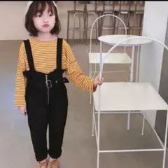 あ*）様 【新品未使用】ジップシンプルデザインサロペット110サイズ キッズオー