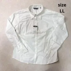 新品　BRICK HOUSE 【LL】ホワイト　白　長袖　シャツ　ブラウス