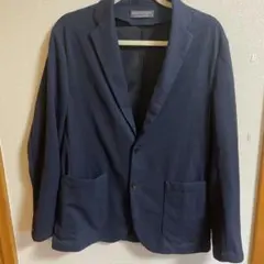 【美品】UNITEDARROWS洗えるテーラードジャケット ネイビー　L