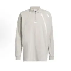 海外限定L ADIDAS ラグビー ポロTシャツ グレー　IR6379