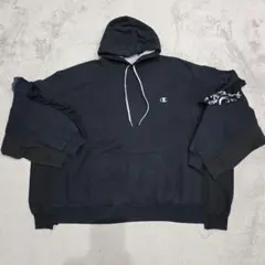【未使用】discovered × champion 再構築パーカー　ブラック 未使用】discovered × champion 再構築パーカー ブラック - メルカリ