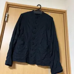 HAI SPORTING GEAN 黒ボタン付き長袖シャツ