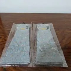 4-44　ジャヴィ 綿混着圧ハイソックス M 23〜25 2足セット