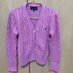 Ralph Lauren ピンク カーディガン 130cm