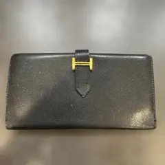 出*う様 HERMES エルメス ベアン クラシック シェーブル ゴールド金具
