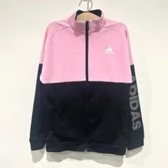 adidas アディダス　女の子　ジャージ　上着　ピンク