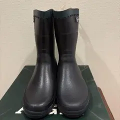 AIGLE ミドルラバーブーツ 37 23.5cm ダークネイビーレインブーツ