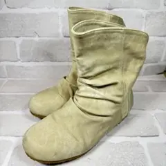 【最終値下げ価格】Rプレミアム ショートブーツ ベージュ 防水 軽量 24cm